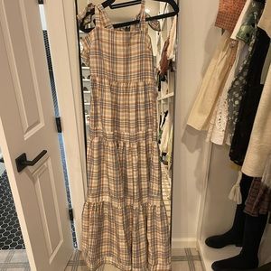 Aura Plaid Maxi Dress
